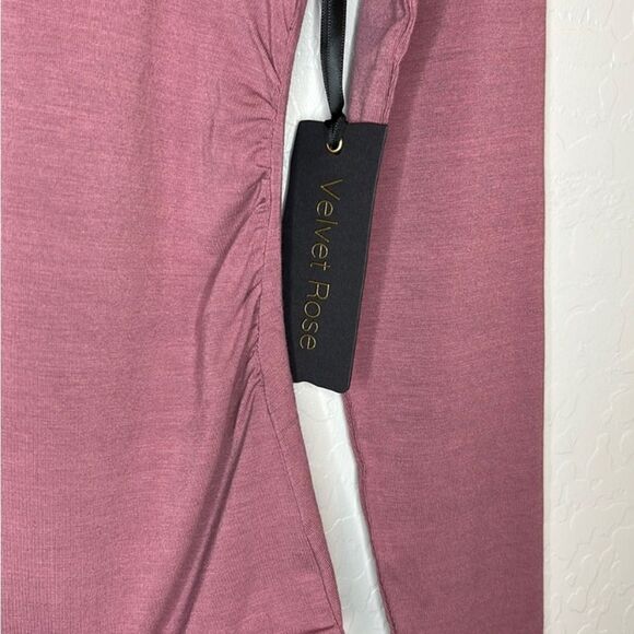 Velvet Rose Mauve Long Sleeve Bodysuit - Picture 10 of 14